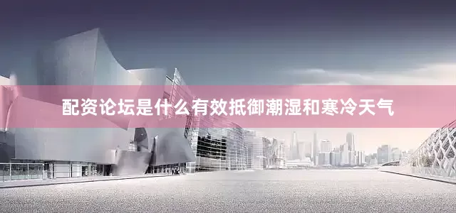 配资论坛是什么有效抵御潮湿和寒冷天气